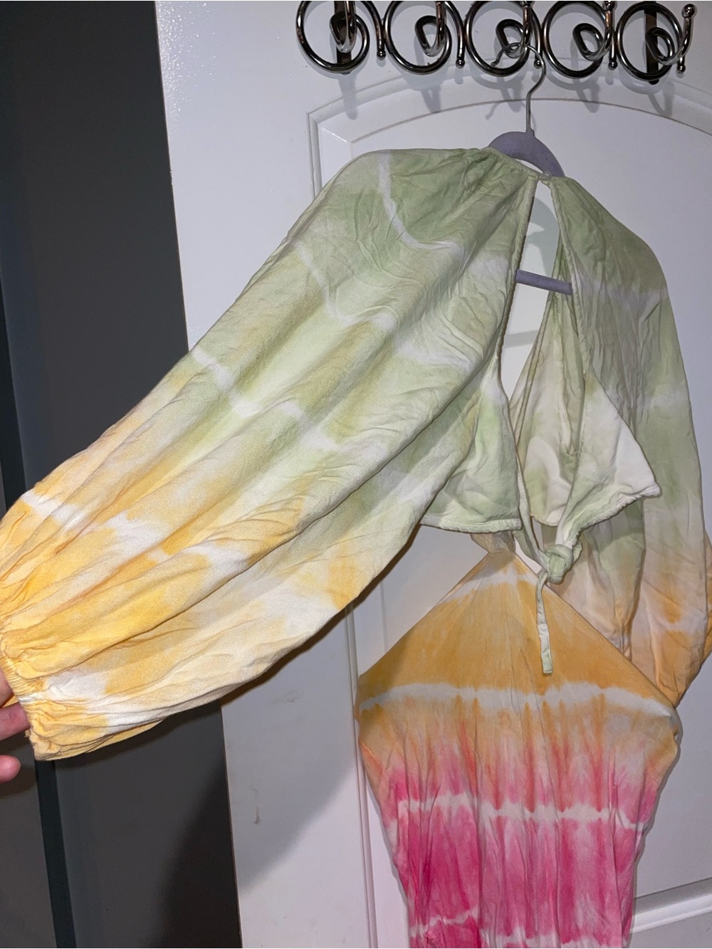 Jen's Pirate Booty Pastel Tie-Dye Rio Sonora Maxi Dress Pink, Yellow 🌸 XS - Picture 12 of 14